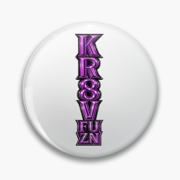 Item preview, KR8V FUZN Purple & Black 3D Streetwear Typography designed and sold by Kr8vFuzn.