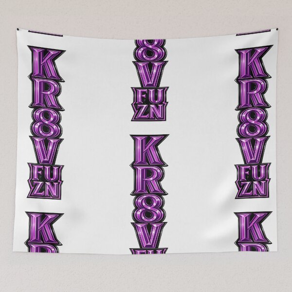 Item preview, KR8V FUZN Purple & Black 3D Streetwear Typography designed and sold by Kr8vFuzn.