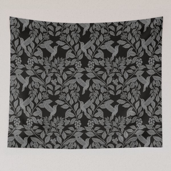 Item preview, Medium Coffee plants, coffee garden, hummingbird and bees, coffee arabica  designed and sold by DColourMuse.