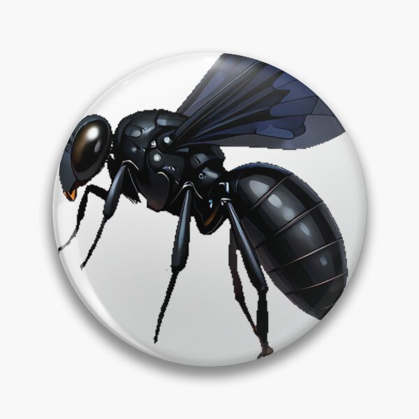 Item preview, Black Wasp with Chain Stinger designed and sold by IllumeInk.