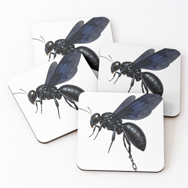 Item preview, Black Wasp with Chain Stinger designed and sold by IllumeInk.