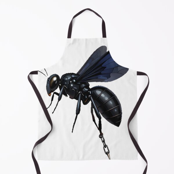 Item preview, Black Wasp with Chain Stinger designed and sold by IllumeInk.