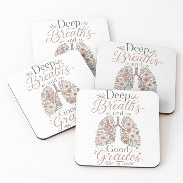 Item preview, Deep Breaths and Good Grades – Flower Lung designed and sold by BoosterShop.