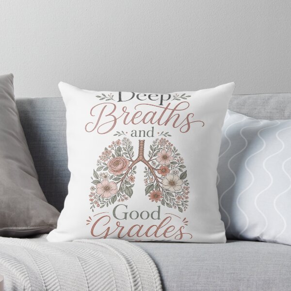 Item preview, Deep Breaths and Good Grades – Flower Lung designed and sold by BoosterShop.
