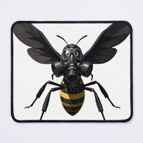 Item preview, Black Hornet with Gas Mask designed and sold by IllumeInk.