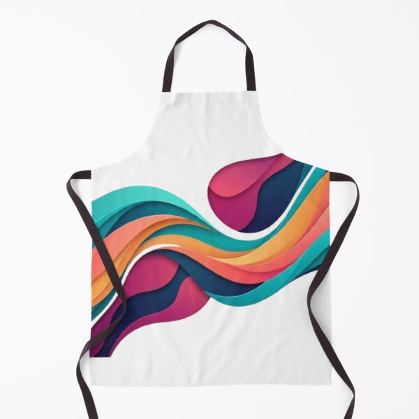 Item preview, Vibrant Geometric Abstract Waves | Modern Colorful Wall Art designed and sold by EverMuse_0_0.