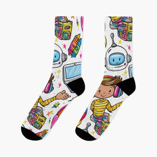 Item preview, Colorful Cute Kawaii Crayon Tech Print Pattern designed and sold by RichardRags.