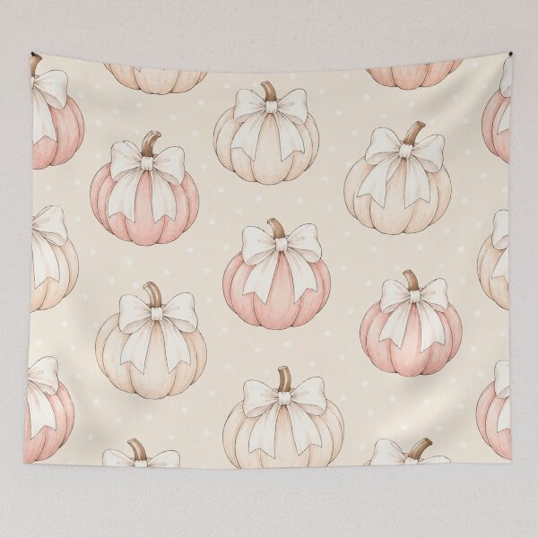 Item preview, Cream Pumpkin With Bow Coquette Fall Preppy designed and sold by Yellowriversss.