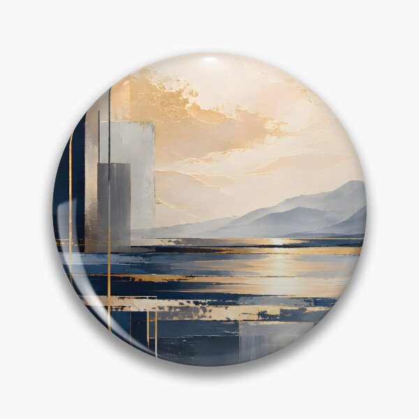 Item preview, Silent Coastal Reflection Abstract Art designed and sold by hutofdesigns.