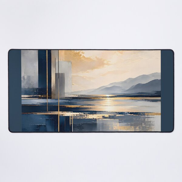 Item preview, Silent Coastal Reflection Abstract Art designed and sold by hutofdesigns.
