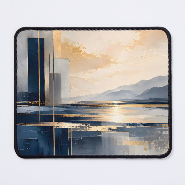 Item preview, Silent Coastal Reflection Abstract Art designed and sold by hutofdesigns.
