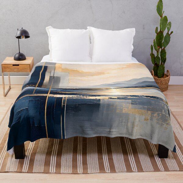 Item preview, Silent Coastal Reflection Abstract Art designed and sold by hutofdesigns.