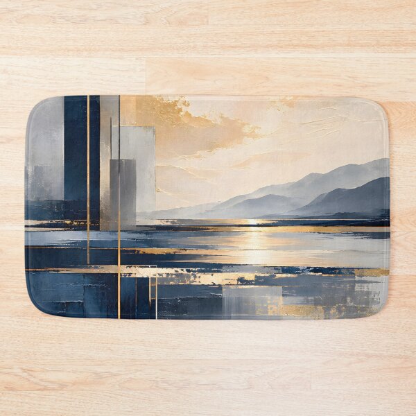 Item preview, Silent Coastal Reflection Abstract Art designed and sold by hutofdesigns.