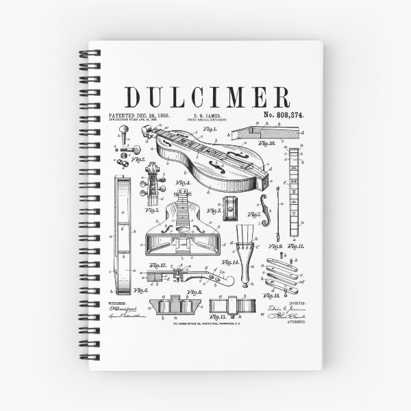 Item preview, Appalachian Dulcimer Fretted Instrument Music Vintage Patent designed and sold by GrandeDuc.