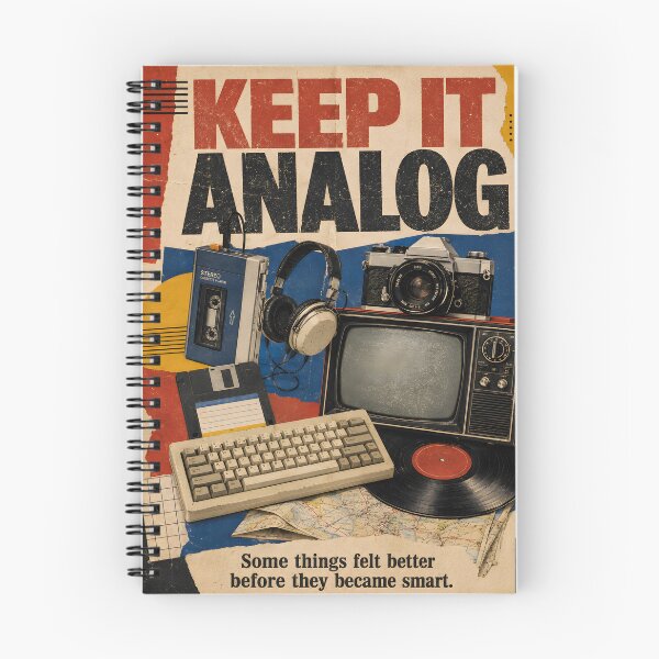 Item preview, Keep It Analog Retro Technology and Nostalgia Poster designed and sold by Day Dreamer.