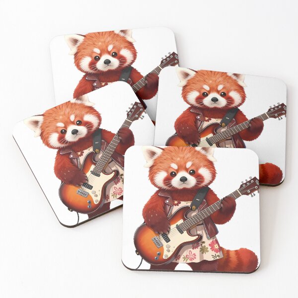 Item preview, Red Panda Indie Rock Frontwoman designed and sold by pumsquare.
