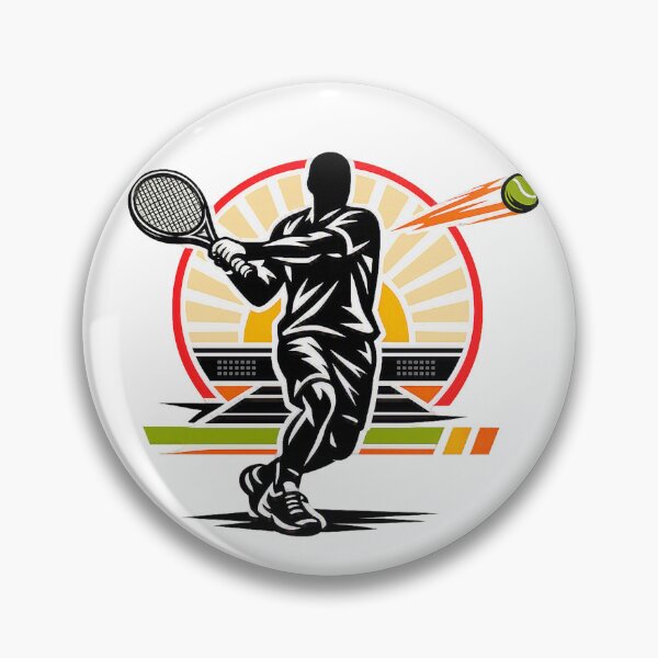 Item preview, Explosive Faceless Tennis Forehand – Modern Athletic Vector Art designed and sold by mbmstores.