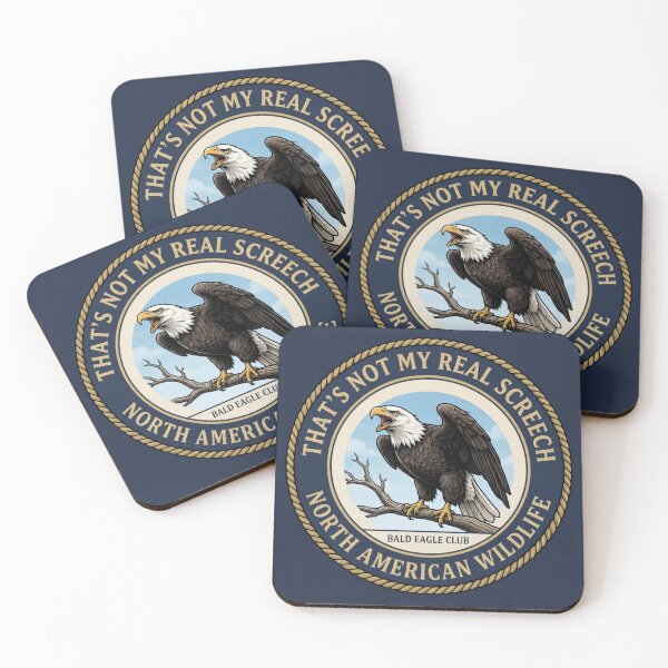 Item preview, That's Not My Screech Bald Eagle Humor Badge designed and sold by CalmCapy Co.