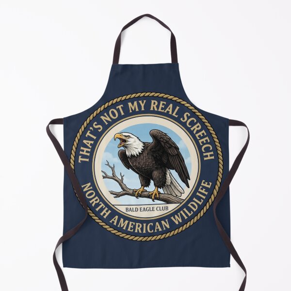 Item preview, That's Not My Screech Bald Eagle Humor Badge designed and sold by CalmCapy Co.
