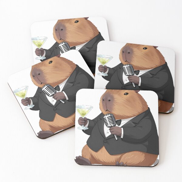 Item preview, Capybara Lounge Singer designed and sold by pumsquare.