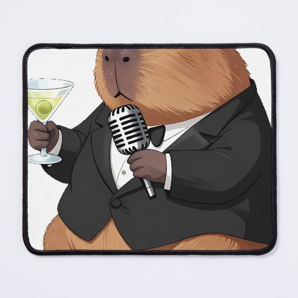Item preview, Capybara Lounge Singer designed and sold by pumsquare.