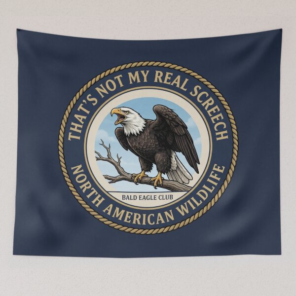 Item preview, That's Not My Screech Bald Eagle Humor Badge designed and sold by CalmCapy Co.