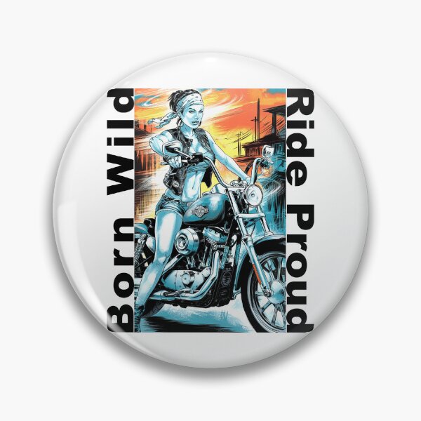Item preview,  Born Wild - Ride Proud designed and sold by Concept-Hub.