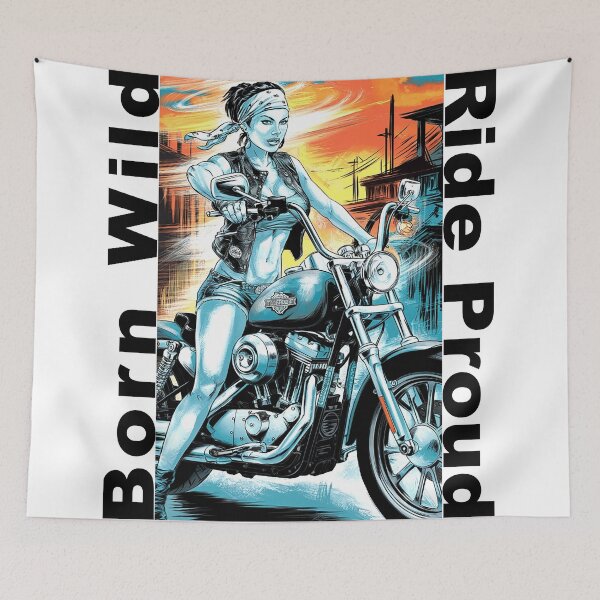 Item preview,  Born Wild - Ride Proud designed and sold by Concept-Hub.