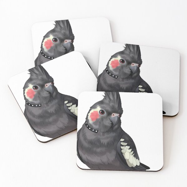 Item preview, Black Cockatiel with Punk Mohawk designed and sold by IllumeInk.