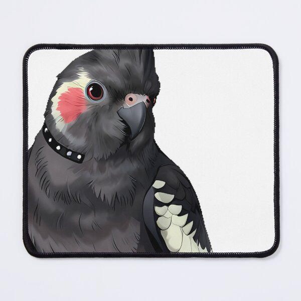 Item preview, Black Cockatiel with Punk Mohawk designed and sold by IllumeInk.
