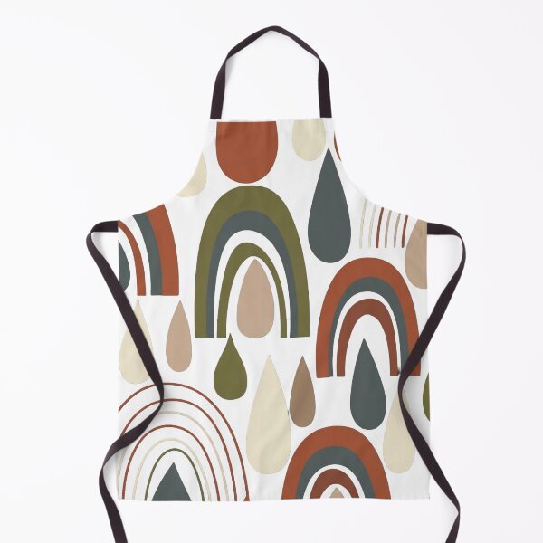 Item preview, Boho Rainbow Raindrops Abstract Earthy Terracotta Pattern designed and sold by Dzblack.