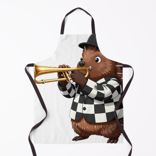 Item preview, Porcupine Ska Trombonist designed and sold by pumsquare.