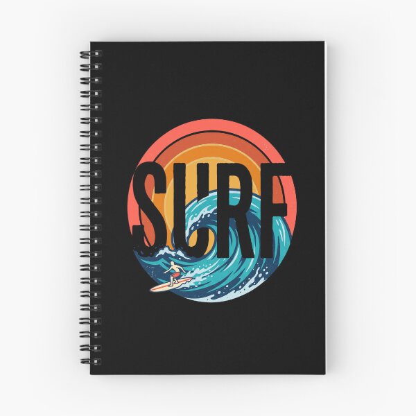 Item preview, Retro 70s Surf Wave Surfing designed and sold by dudelinart.