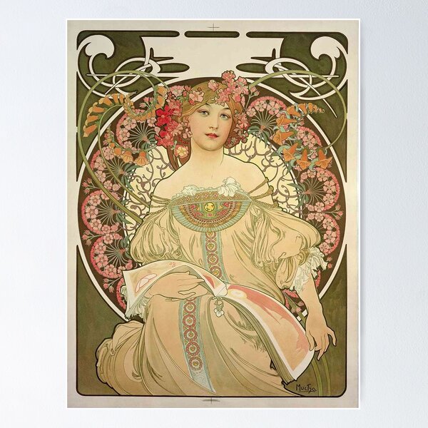 Item preview,  Art Nouveau from Prague by Alfonso Mucha designed and sold by LuluLeb.