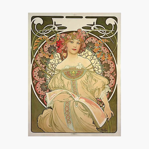 Item preview,  Art Nouveau from Prague by Alfonso Mucha designed and sold by LuluLeb.