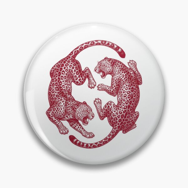 Item preview, Red Jungle Jaguars Vintage Etching designed and sold by raedattia.