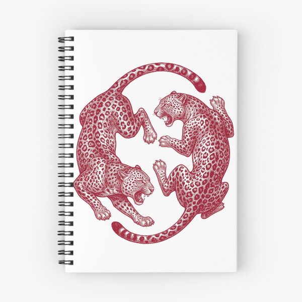 Item preview, Red Jungle Jaguars Vintage Etching designed and sold by raedattia.