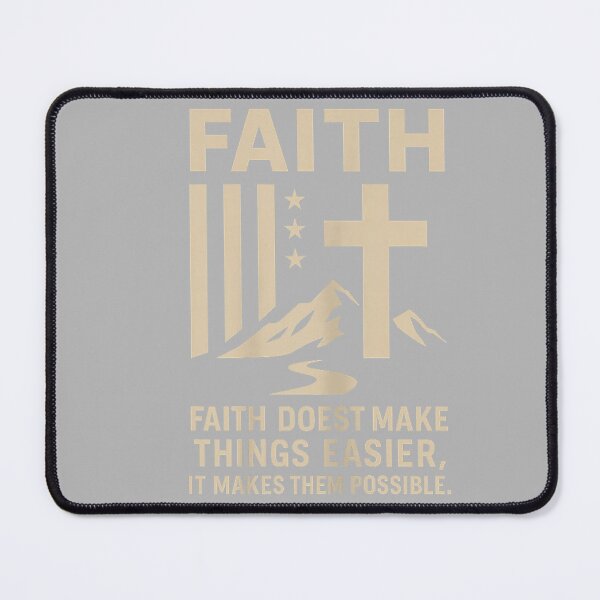 Item preview, Faith Doest Make Things Easier Makes Them Possible Luke 1 37 designed and sold by GreggRoss.