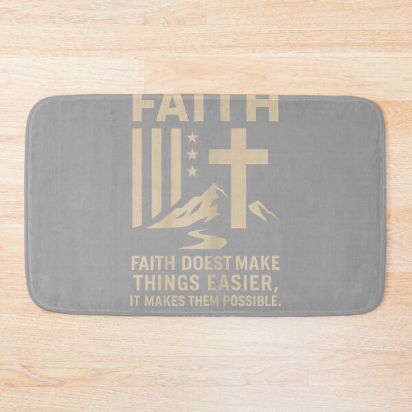 Item preview, Faith Doest Make Things Easier Makes Them Possible Luke 1 37 designed and sold by GreggRoss.