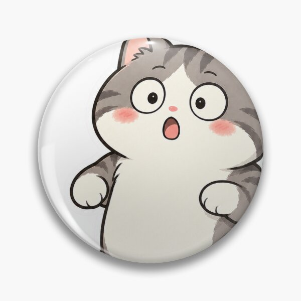 Item preview, Surprised Gray Tabby Cat designed and sold by ArtPrintPov.