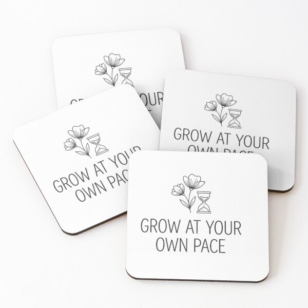 Item preview, Grow At Your Own Pace Cute Retro Floral Minimalist Quote Sticker  designed and sold by Amituniqdesign .