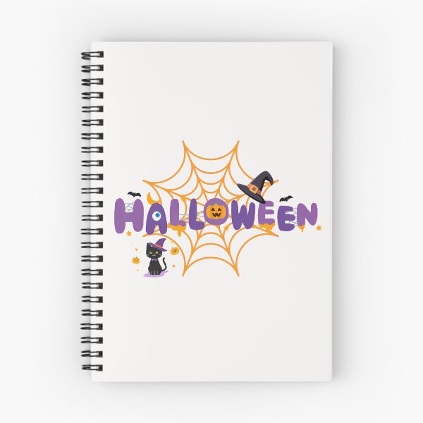 Item preview, Spooky Cute Halloween Spider Web & Black Cat designed and sold by SeJaa.