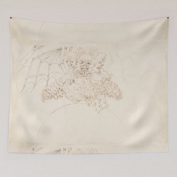 Item preview, Three Faced Satan Devouring Sinners in Hell designed and sold by artofuniverse.