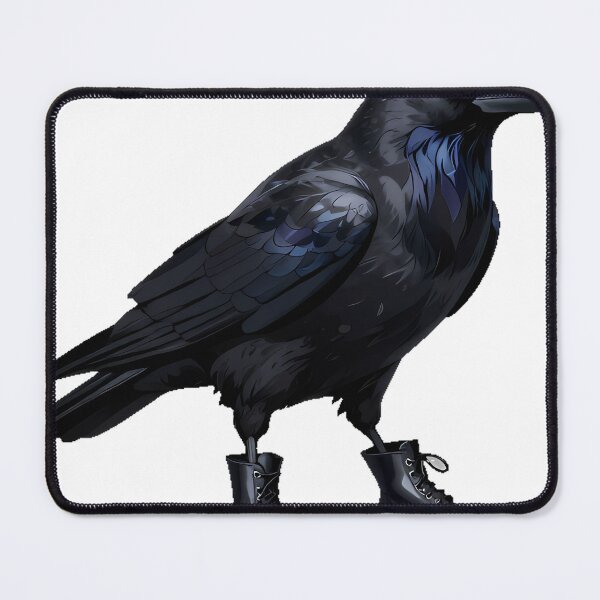 Item preview, Carrion Crow with Combat Boots designed and sold by IllumeInk.