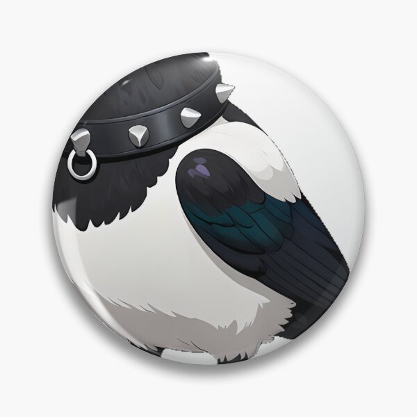 Item preview, Magpie with Studded Choker designed and sold by IllumeInk.