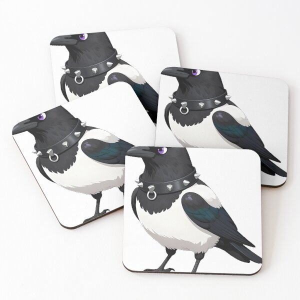 Item preview, Magpie with Studded Choker designed and sold by IllumeInk.