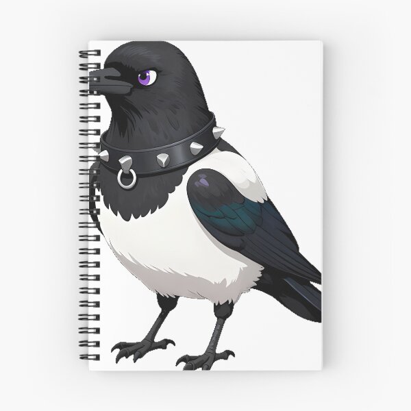 Item preview, Magpie with Studded Choker designed and sold by IllumeInk.