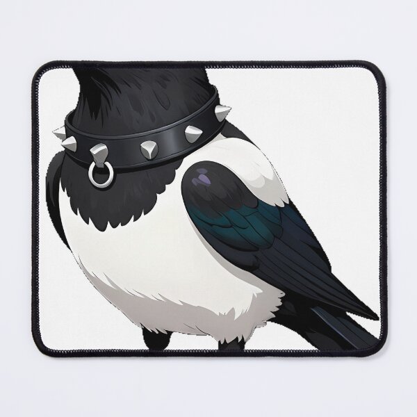 Item preview, Magpie with Studded Choker designed and sold by IllumeInk.