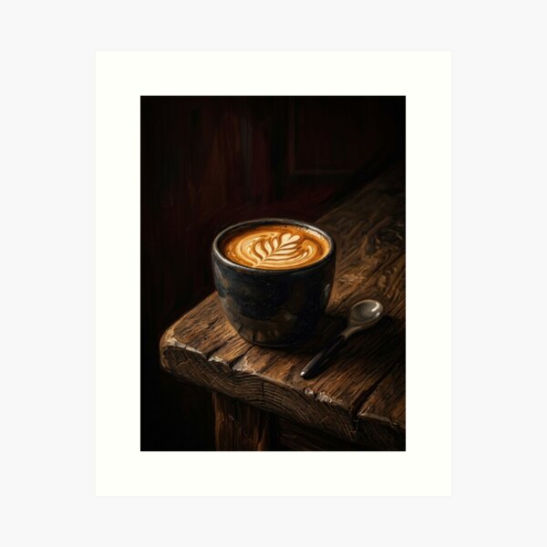 Item preview, Latte Art Coffee designed and sold by AKPremiumPrints.