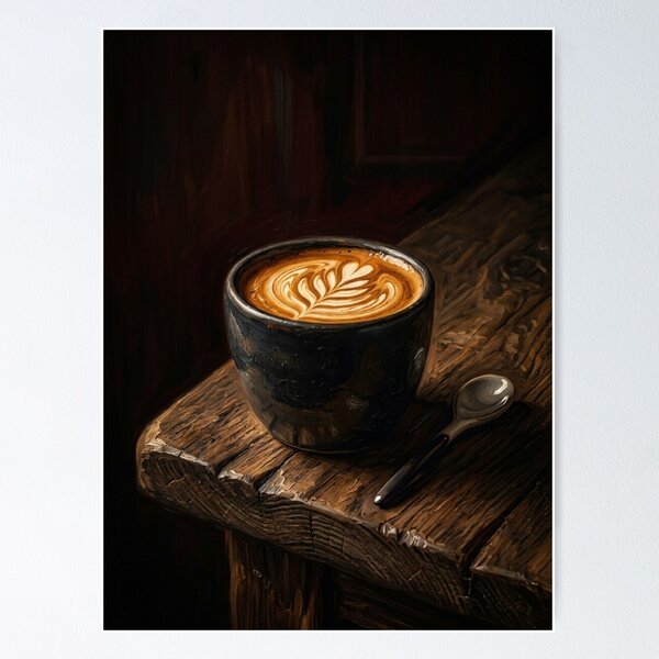 Item preview, Latte Art Coffee designed and sold by AKPremiumPrints.